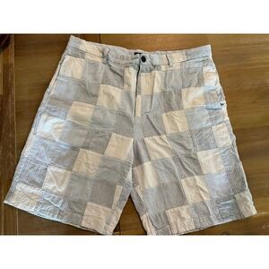 IZOD Shorts Mens Size 38 Plaid Madras Patchwork Multicolor